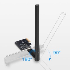 TP-Link Archer T2E V1 PCI Express Network Adapter - 600Mbps High-Speed Connectivity for Enhanced Gaming & Streaming - Model: 693